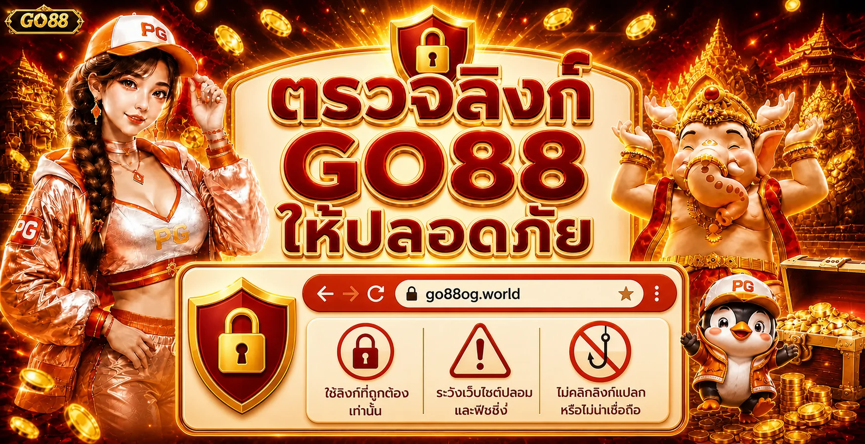 GO88 วิธีตรวจลิงก์ ป้องกันเว็บปลอม และรักษาบัญชี